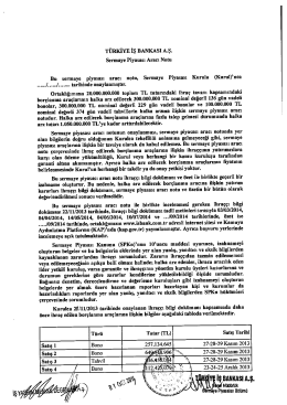 TÜRKİYE İŞ BANKASI Aş.