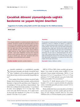 PDF İndir - Türkiye Aile Hekimliği Dergisi