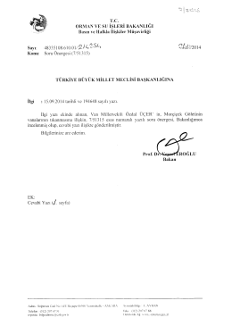 Cevap - T&uuml;rkiye B&uuml;y&uuml;k Millet Meclisi