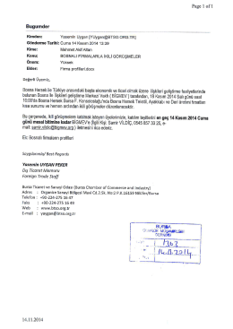 BTSO-Bosnalı Firmalarla İkili Görüşmeler