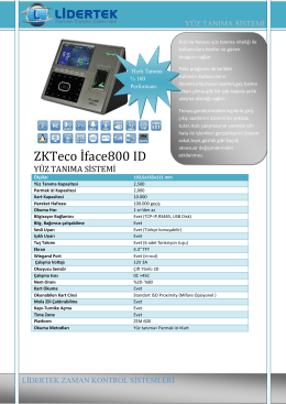 ZKTeco İface800 ID