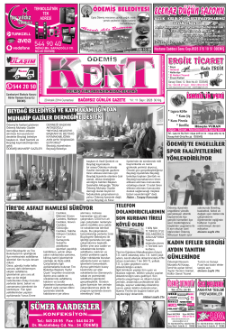 20-12-2014 Tarihli Kent Gazetesi