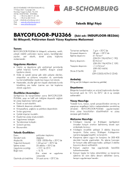 BAYCOFLOOR-PU3366 (Eski adı: INDUFLOOR - ab