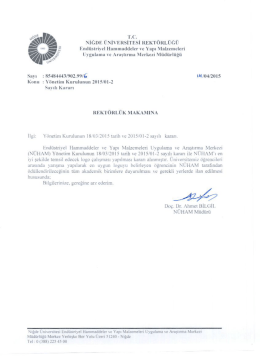 Duyuru İ&ccedil;in Tıklayınız.