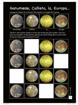 Ganymede, Callisto, İo, Europa…