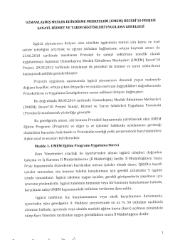 UzMANLAşMış MESLEK EDİNDİRME MERKEZLERİ (UMEM