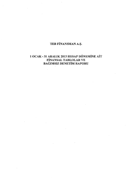TEB FİNANSMAN A.Ş.