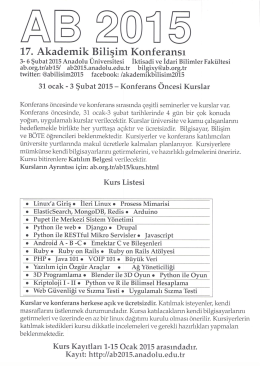 17. Akademik Bilişim Konferansı