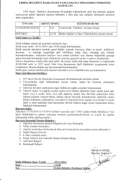 s&ouml;zleşme ilanı - Erdek Belediyesi
