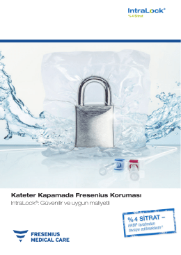 IntraLock &reg; %4 Sitrat &Uuml;r&uuml;n Broş&uuml;r&uuml;ne ulaşmak i&ccedil;in tıklayınız