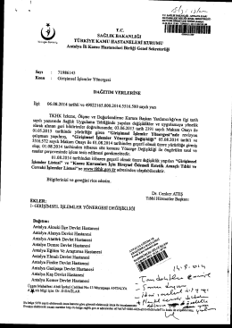 Girişimsel İşlemler Y&ouml;nergesi - Antalya Eğitim ve Araştırma Hastanesi