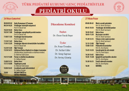 PEDİATRİ oKULU - Türk Pediatri Kurumu