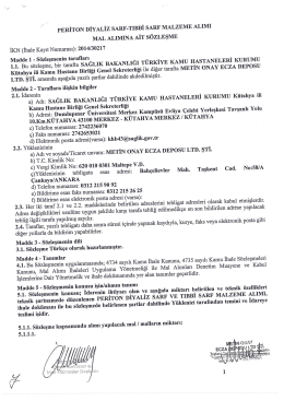 S&ouml;zleşme (Metin Onay Ecza Deposu)