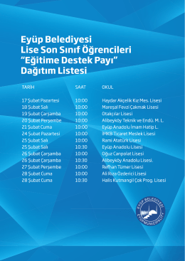 Lise Son Sınıf Öğrencileri