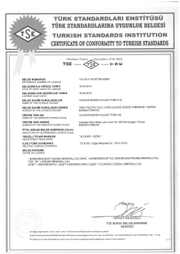 TS 9130 Doğal Mineralli Su Kalite Standardı