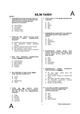. Tarihte M keı 2080-00-2 B M İ 1- Aşağıdakilerden - vize