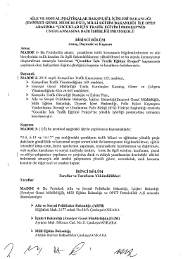 Uygulama işbirliği protokol&uuml; - Bilecik İl Milli Eğitim M&uuml;d&uuml;rl&uuml;ğ&uuml;