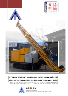 ATALAY 76-1500 WIRE-LINE EXPLORATION DRILL