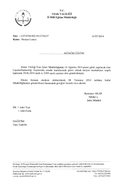 T.c. - Uşak Milli Egitim M&uuml;d&uuml;rl&uuml;ğ&uuml;