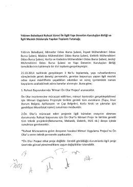 Yıldırım Belediyesi Ruhsat Süreci İle İlgili Yapı Denetim Kuruluşları
