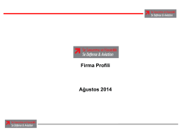 Firma Profili Ağustos 2014