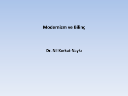 Modernizm ve Bilinç