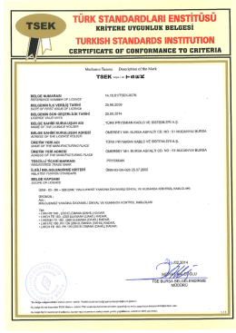 T&Uuml;RK sTANDARDLARı ENSTİT&Uuml;S&Uuml;