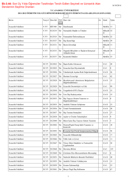 Ek-3 - anadolu üniversitesi eczacılık fakültesi