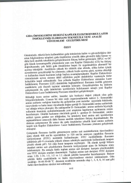 Filiz Tezcan Tekeli Prof. Dr. Fatma Bedia Berker Gıda &Ouml;rneklerine