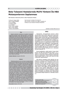 PDF Fulltext - Gaziantep Medical Journal