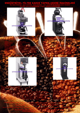 filtre kahve makinesi kataloğu-endüstriyel filtre kahve makinesi
