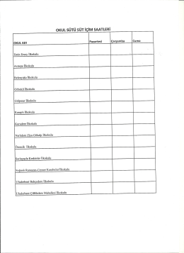 oKuL sÜTÜ sÜT içiıvı sAATLERi