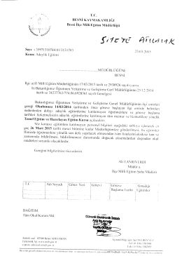 Adaylık Eğitimi (ACELE VE G&Uuml;NL&Uuml;D&Uuml;R)