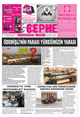 17.11.2014 Tarihli Cephe Gazetesi
