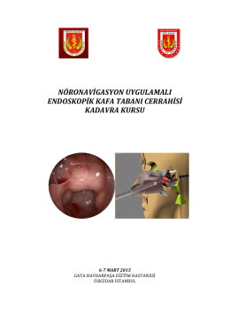 Nöronavigasyon Uygulamali Endoskopik Kafa Tabani Cerrahisi