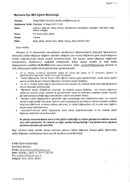 Tablet bilgisayar eksik fazlası ile İlgili yazı