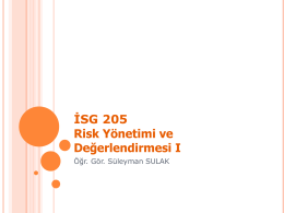 iSG205-01-Risk Yonetimi ve Degerlendirmesi i