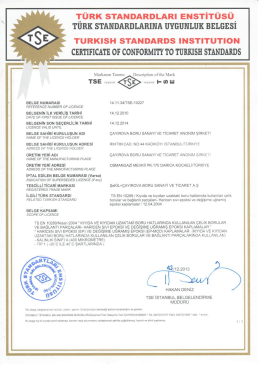T&Uuml;RK sTANDARDLARı ENsTiT&uuml;s&uuml;
