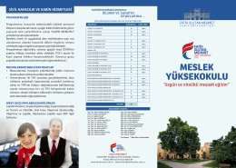 Meslek Yüksekokulu.cdr - Fatih Sultan Mehmet Vakıf Üniversitesi