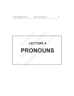 yds ingilizce ders notları pronouns