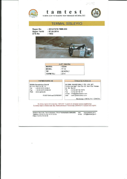 ıgeba tf-35 - deney raporu