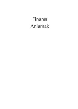 Finans› Anlamak - Optimist Kitap