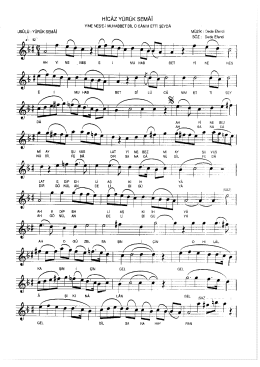 Hicaz-Yine neşei muhabbet dilü canım etti şeyda