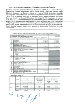 Özel Durum Açıklama Formu - 04.04.2014 - EK