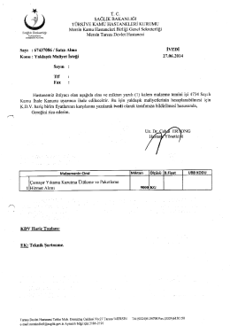 T. C. - Tarsus Devlet Hastanesi