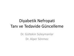 Diyabetik Nefropati - Türk Diabet Cemiyeti