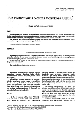 Bir Elefantiyazis Nostras Verr&uuml;koza OlgusuIII