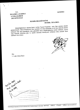tc istanbul anadolu ş , 16/10/2014 9. ıcra daıresı