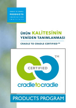 ÜRÜN KALİTESİNİN - Cradle to Cradle Products Innovation Institute