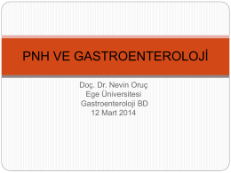 PNH ve Gastroenteroloji